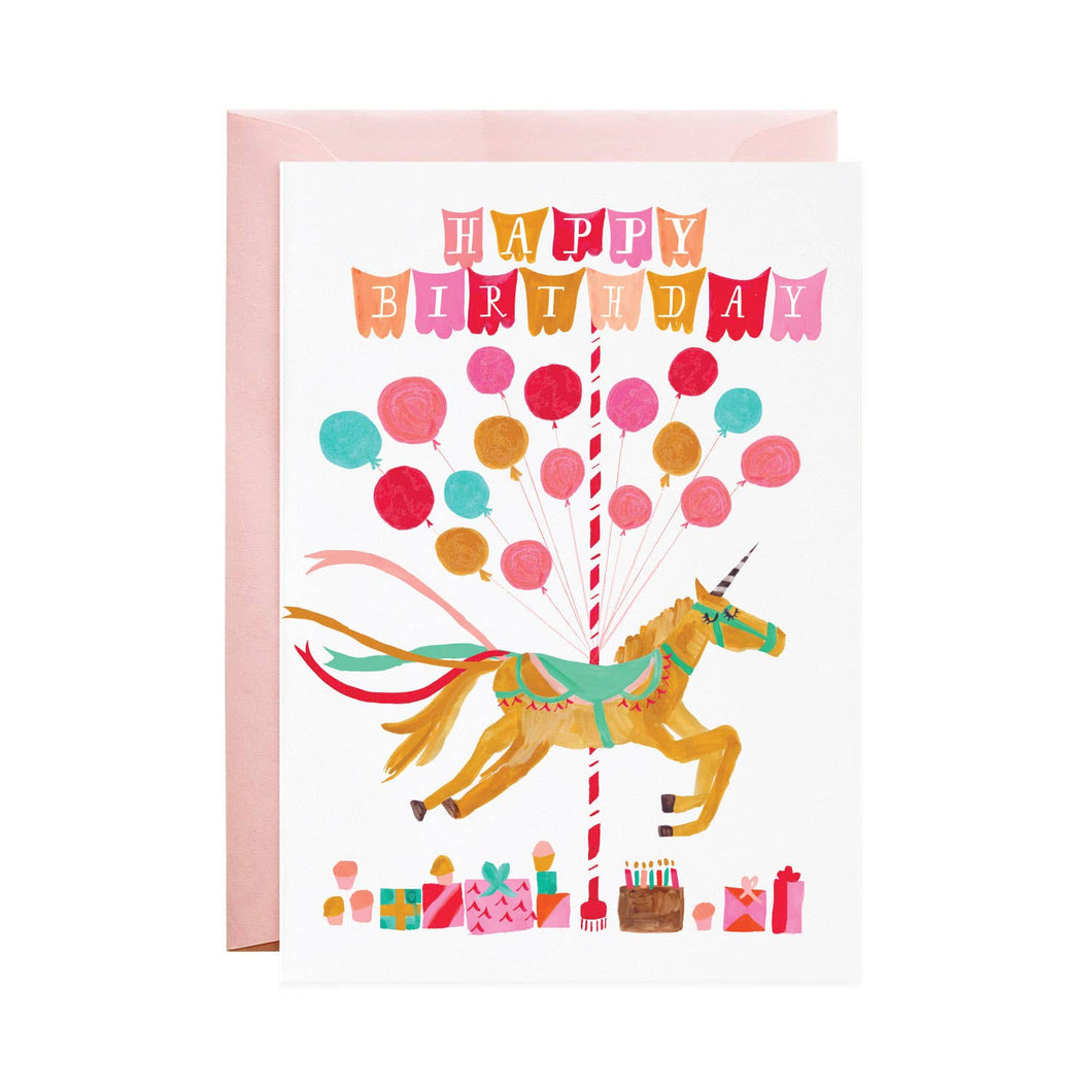 Unicorn Coming to My Party? Birthday Greeting Card