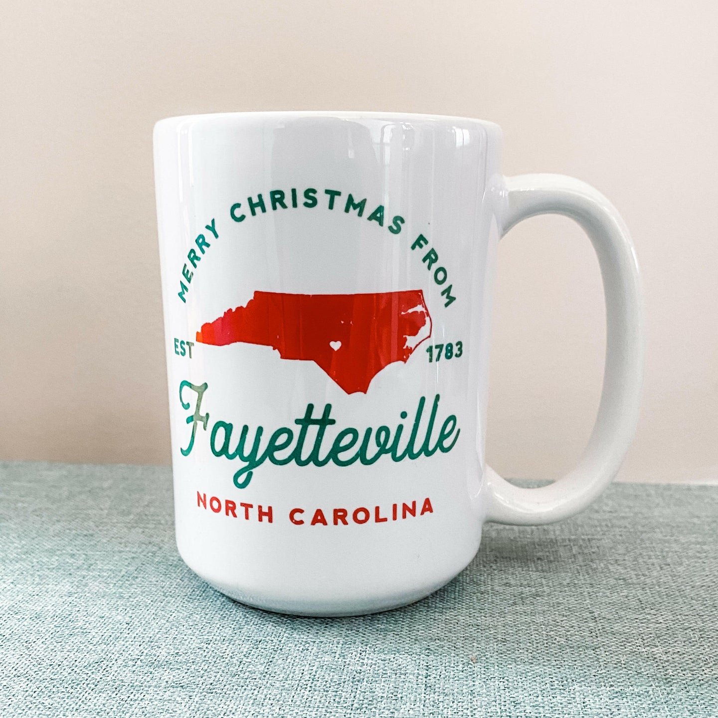 Fayetteville Christmas Mug.