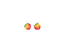 Load image into Gallery viewer, Peach Emoji Earrings
