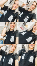 Load image into Gallery viewer, BOObies Ghost Tee in Black -
