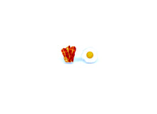 Load image into Gallery viewer, Bacon and Egg Earrings.
