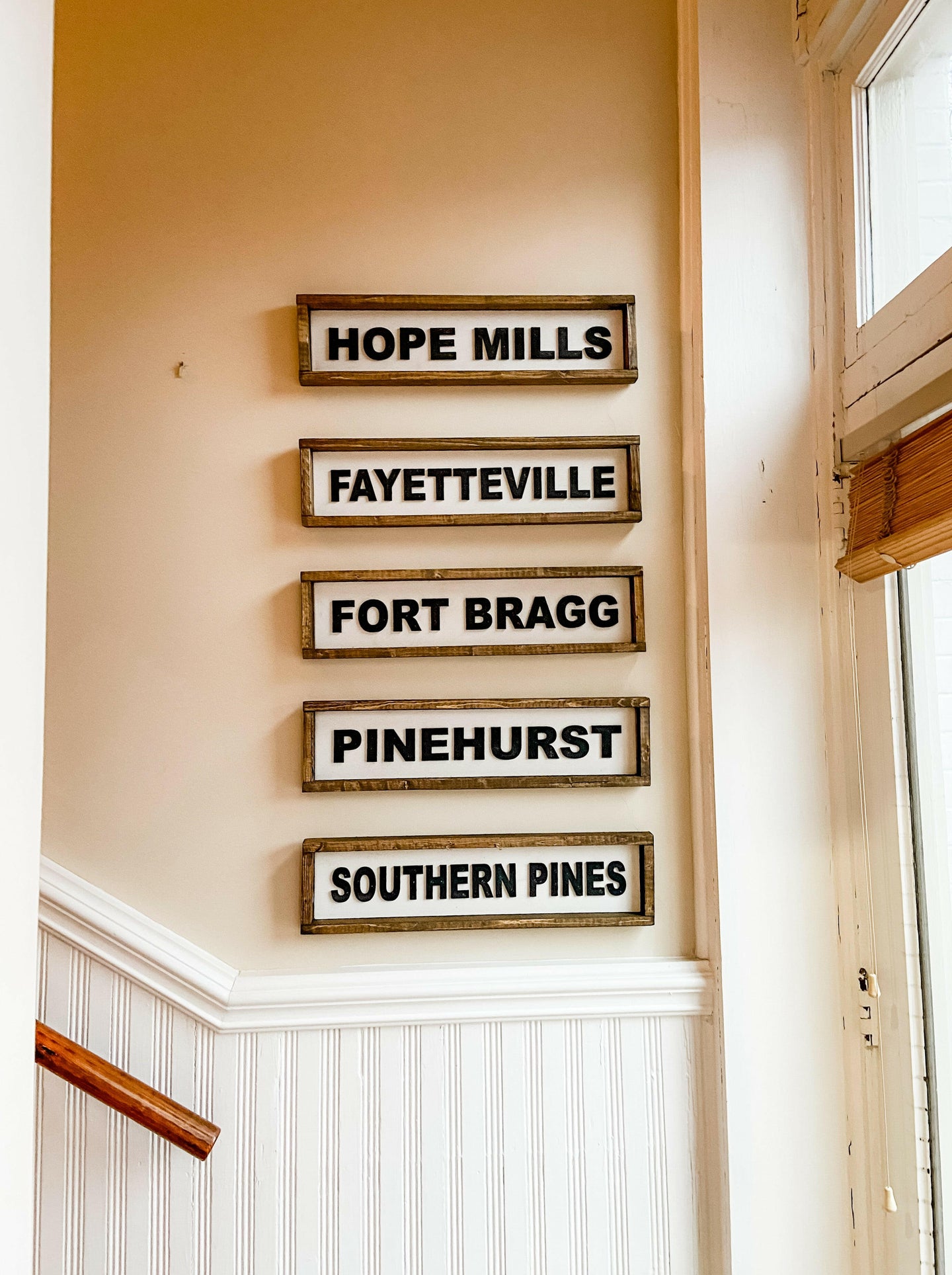 North Carolina City Signs (24x6”).