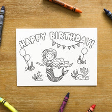 Load image into Gallery viewer, &quot;Coloring Book&quot; Cards - Happy Birthday Variety Pack
