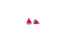 Load image into Gallery viewer, Watermelon Fruit Earrings
