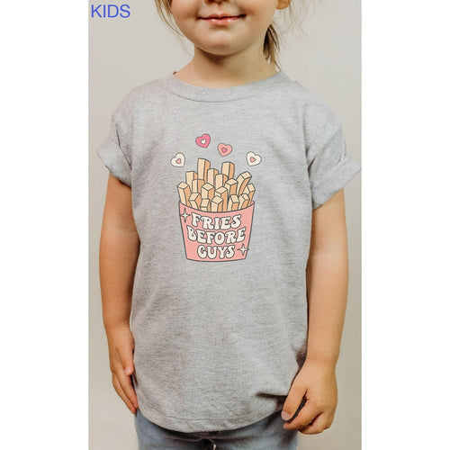 Retro Fries Before Guys Kids Graphic Tee.