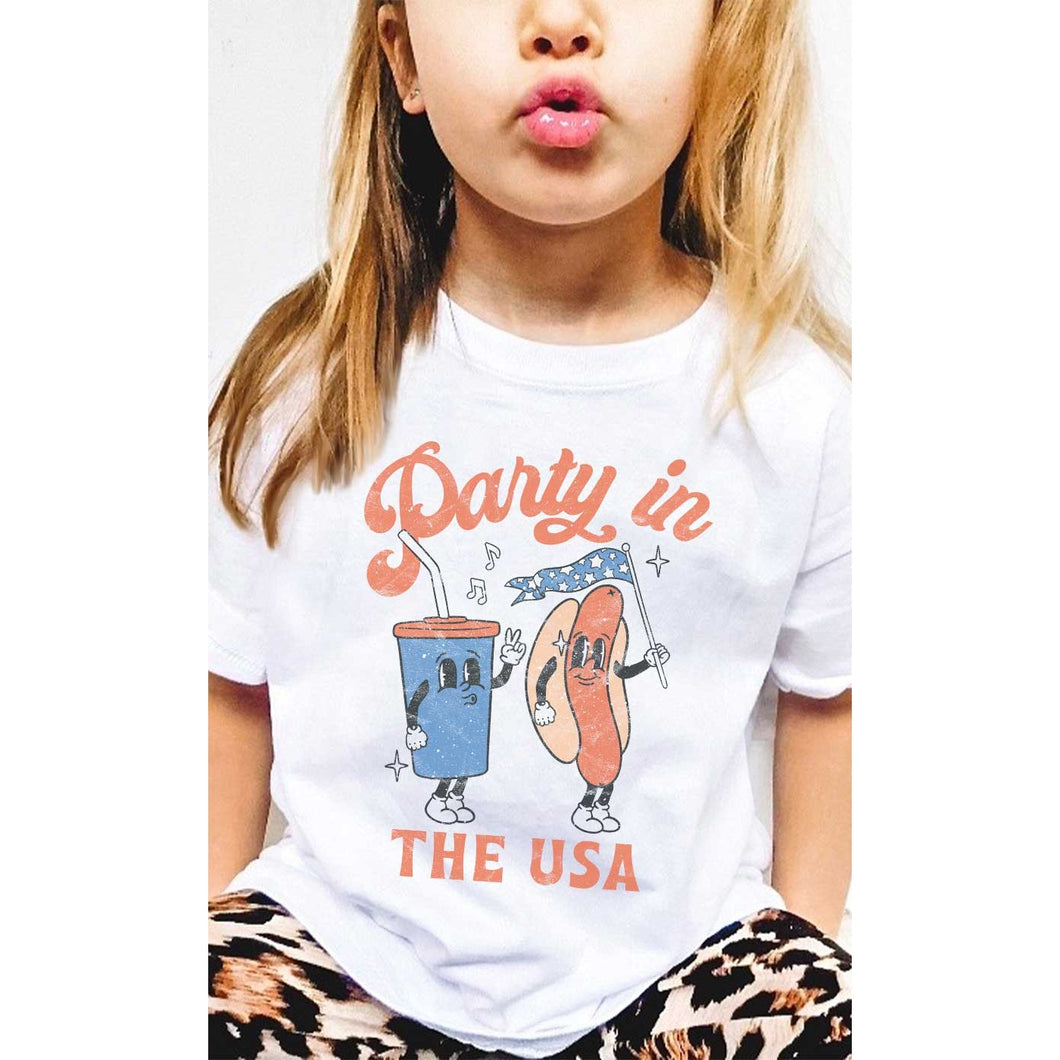 Retro Party in the USA Kids Graphic Tee